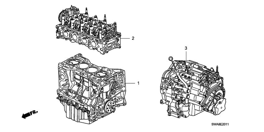 Engine assy./ transmission assy.