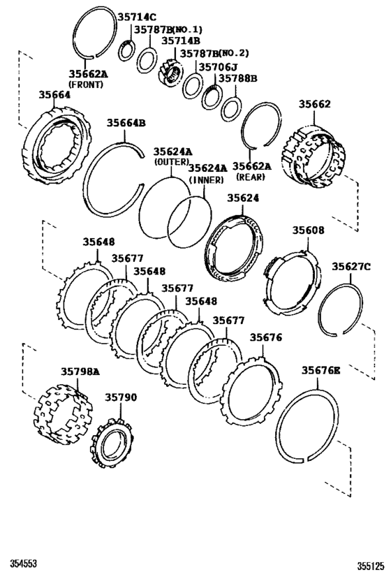Center Support & Planetary Sun Gear (Atm)