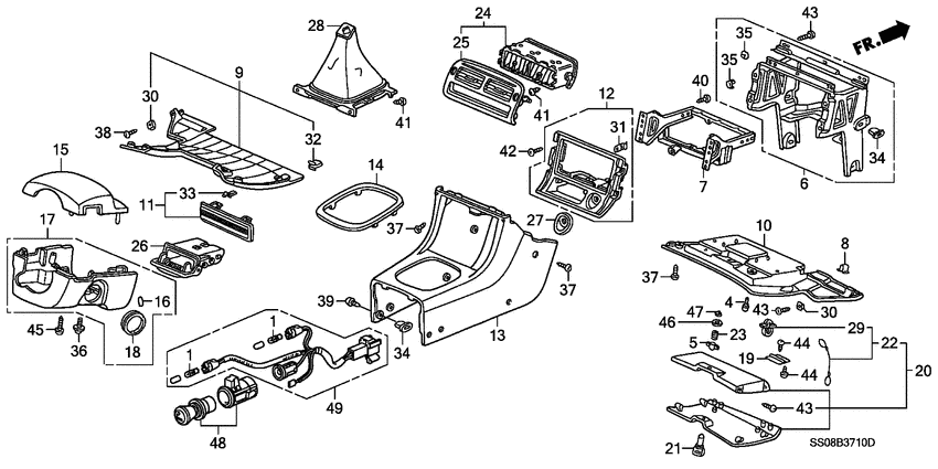 Instrument panel garnish