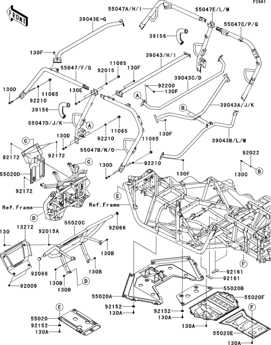 Guards/cab frame(1/2)