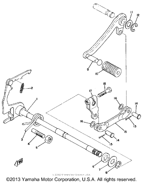 Shift shaft