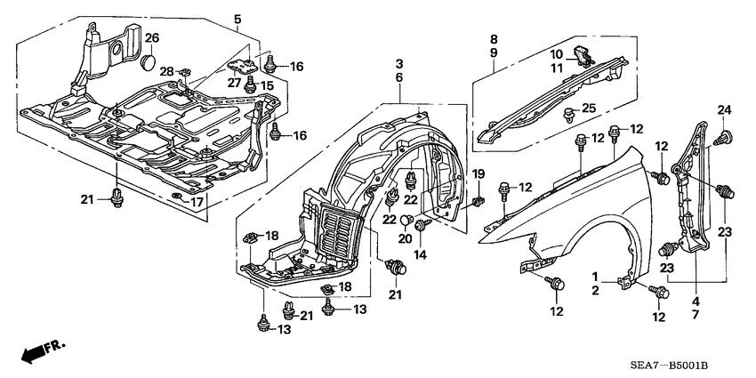 Front fenders