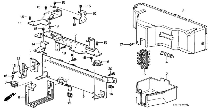 No.1 control box cover