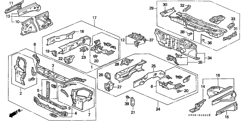 Body structure components