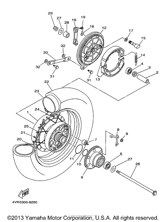Rear wheel