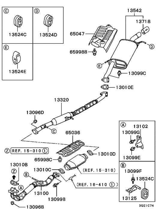 Exhaust pipe & muffler