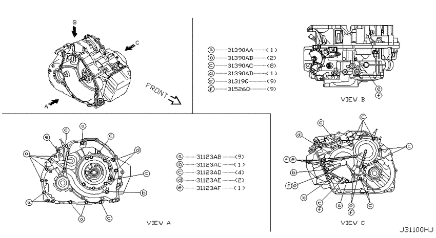 Torque converter,housing & case