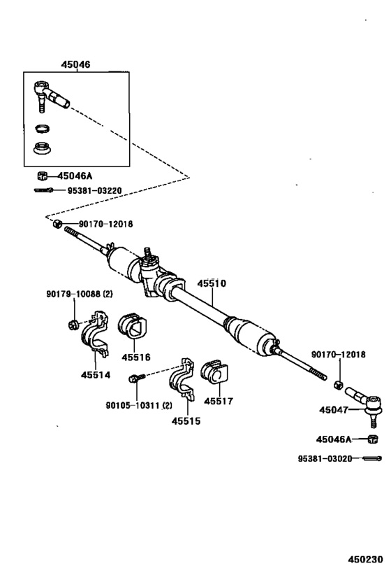 Front Steering Gear & Link