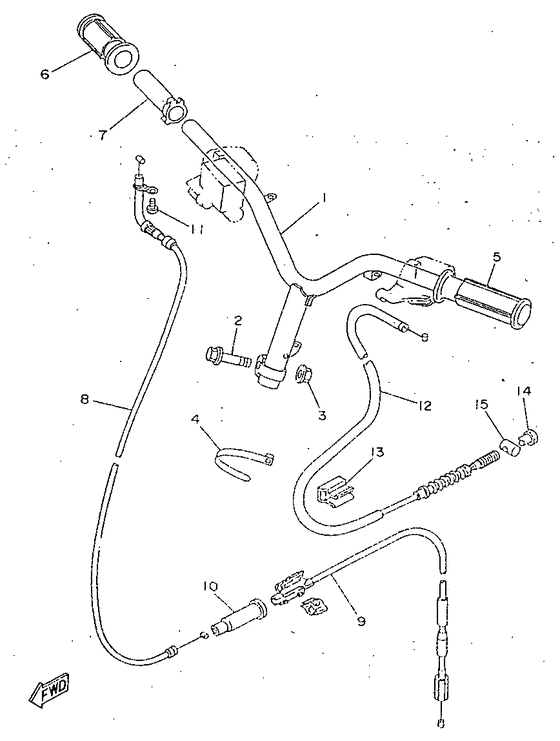 Steering handle & cable