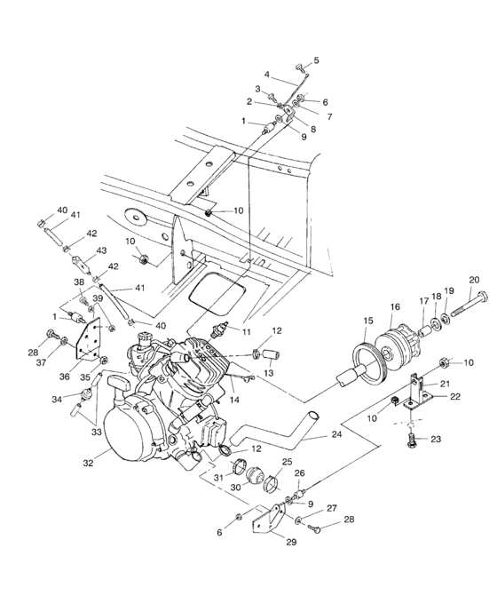 Engine mounting