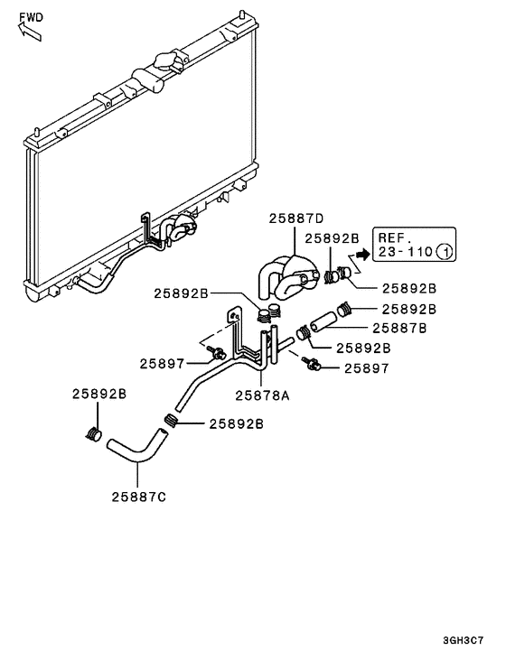 A/t oil cooler & tube