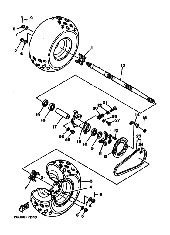 Rear wheel