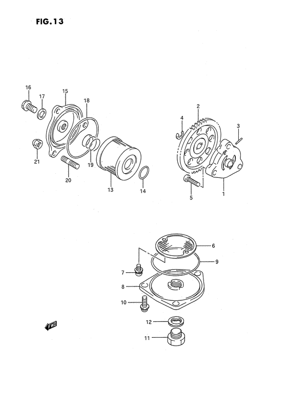 Oil pump - fuel pump