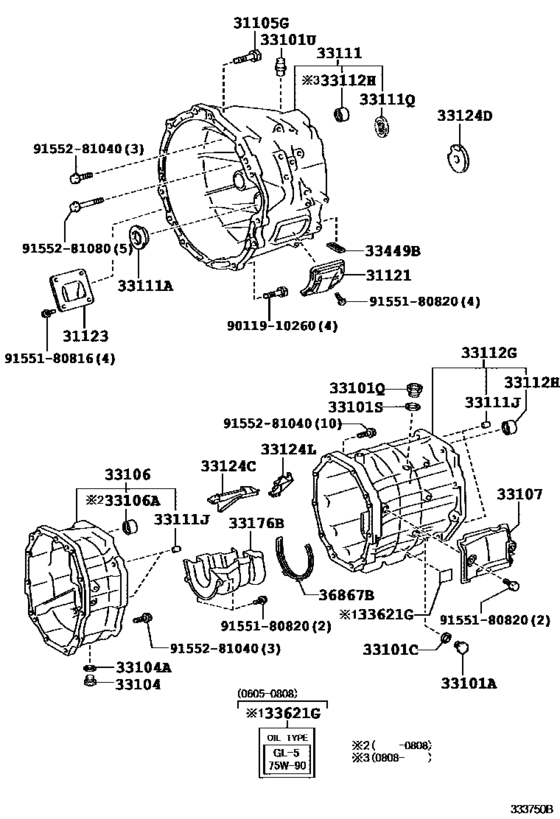 Clutch Housing & Transmission Case (Mtm)