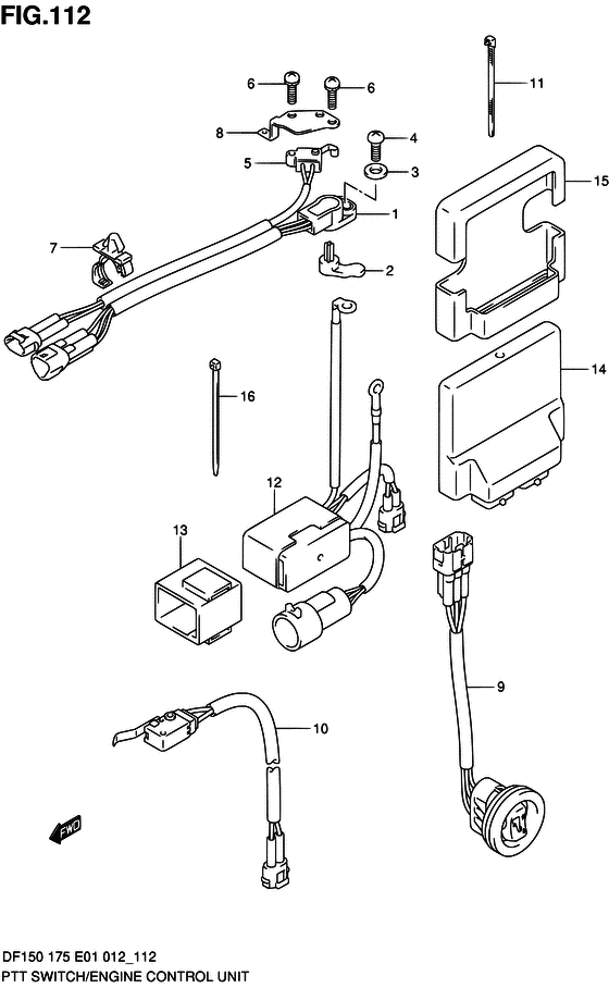 Ptt switch / engine control unit