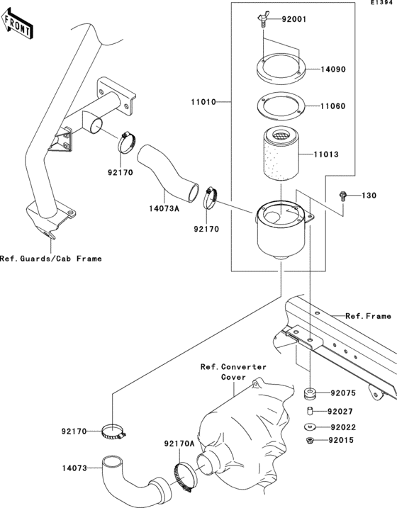 Air cleaner-belt converter(r9f-rafa)