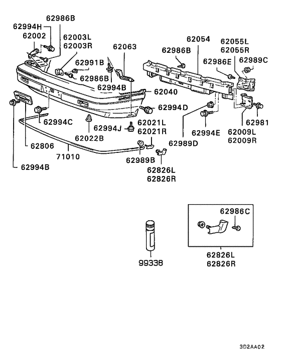 Front bumper & support