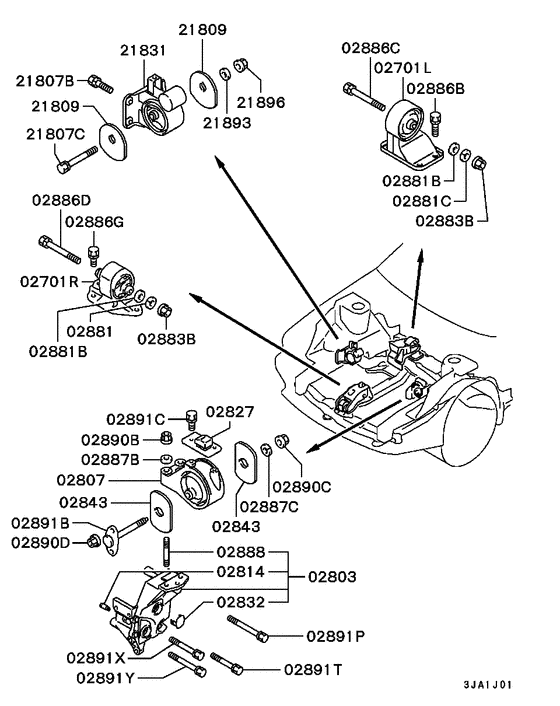 Engine mounting & support