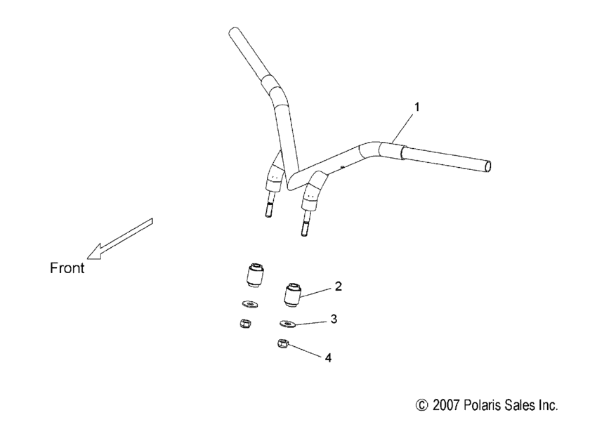 Steering, handlebar mounting, dragbar