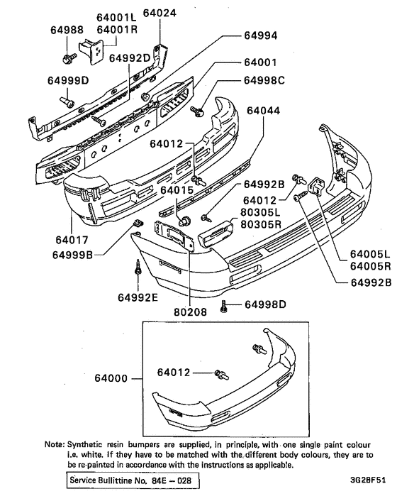 Rear bumper & support