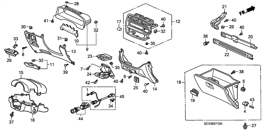 Instrument panel garnish