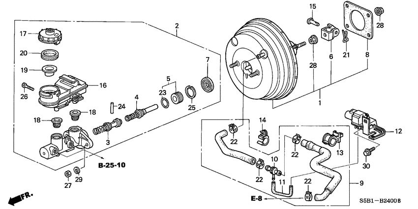 Brake master cylinder/ master power
