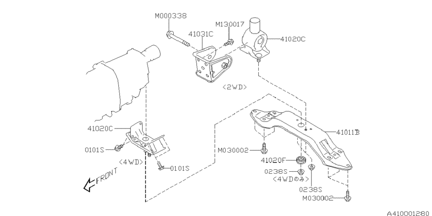 Engine mounting