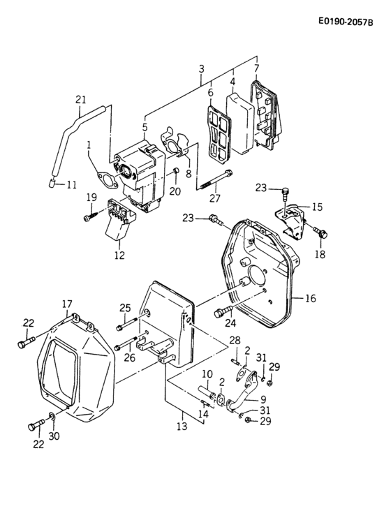 Air-filter/muffler  b02/b04