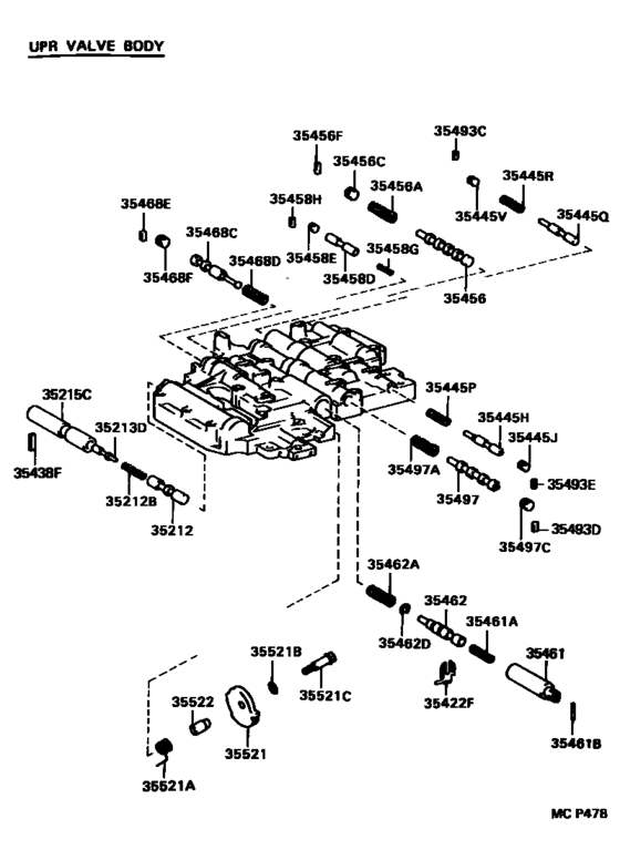 Valve Body & Oil Strainer (Atm)