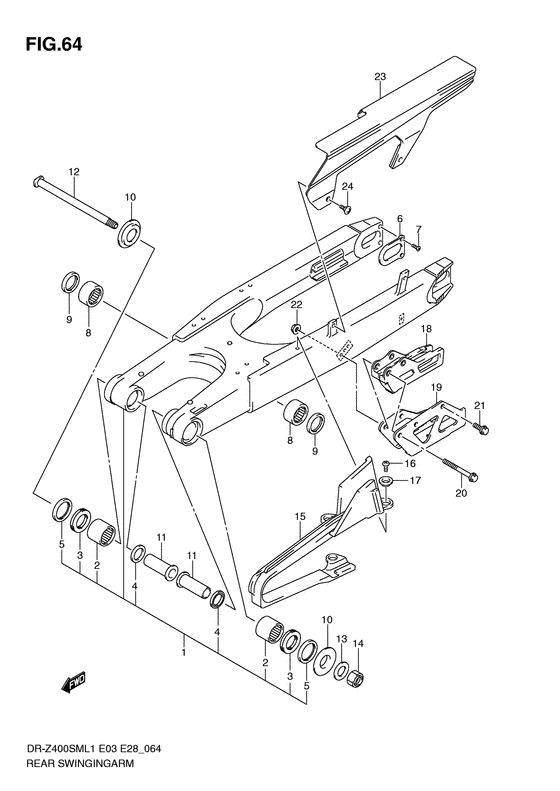 Rear swingingarm