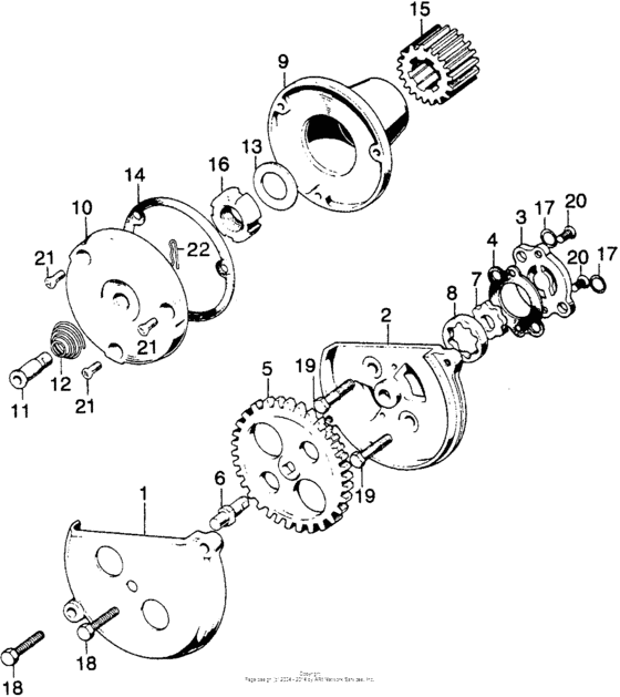 Oil filter rotor + oil pump
