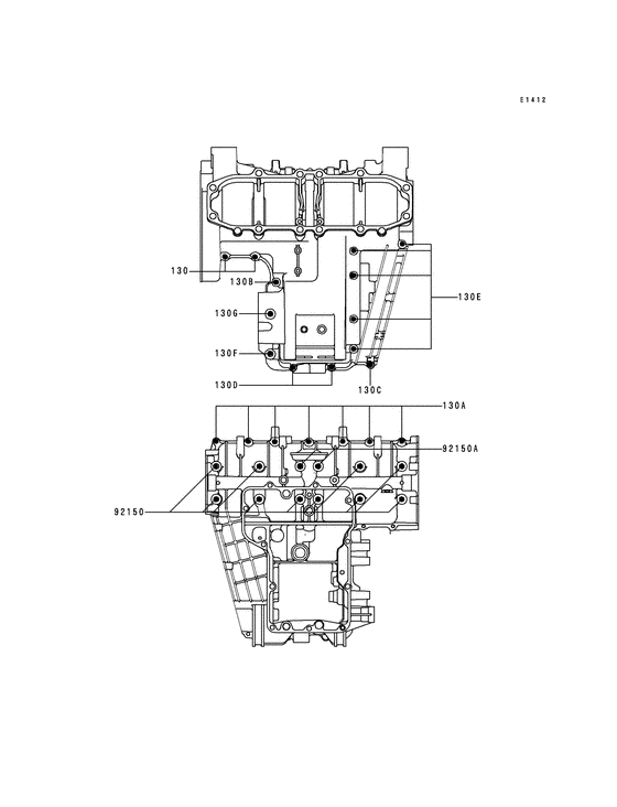 Crankcase bolt pattern