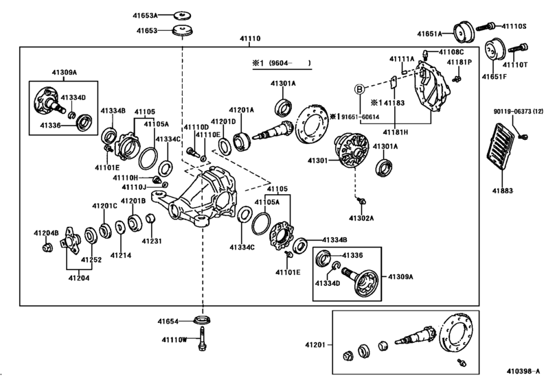 Rear Axle Housing & Differential