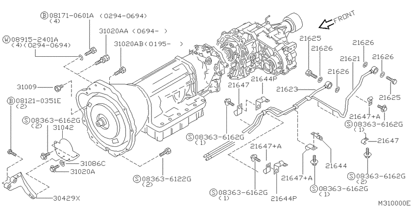 Auto transmission,transaxle & fitting