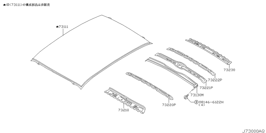 Roof panel & fitting