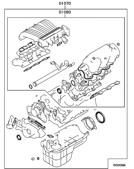 Engine overhaul gasket kit