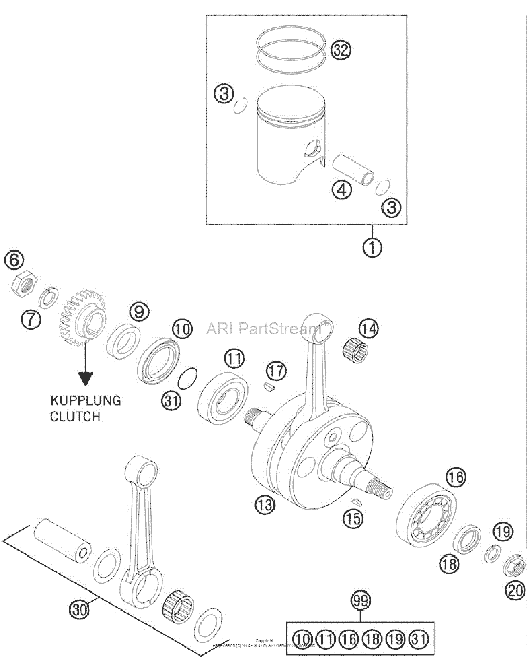 Crankshaft, Piston
