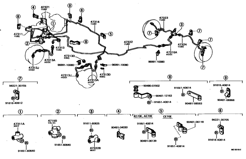 Brake Tube & Clamp