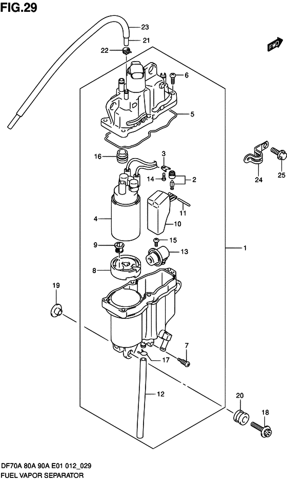 Fuel vapor separator