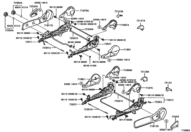 Front Seat & Seat Track