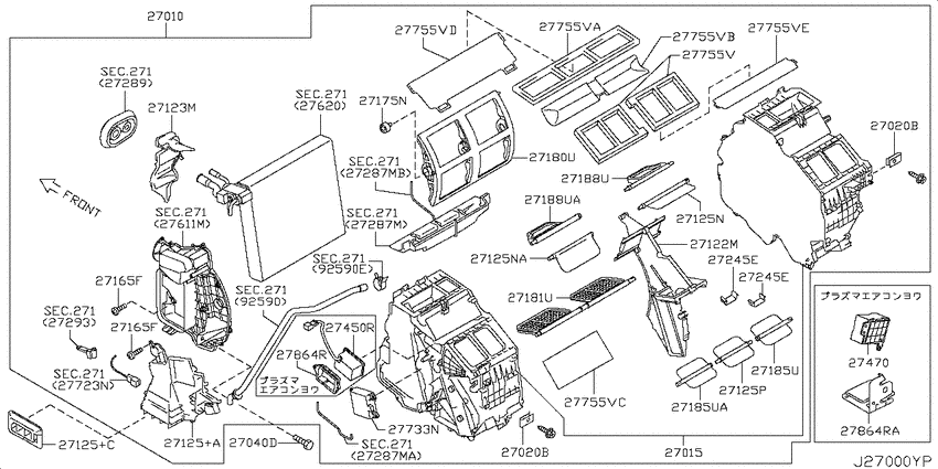 Heater & blower unit
