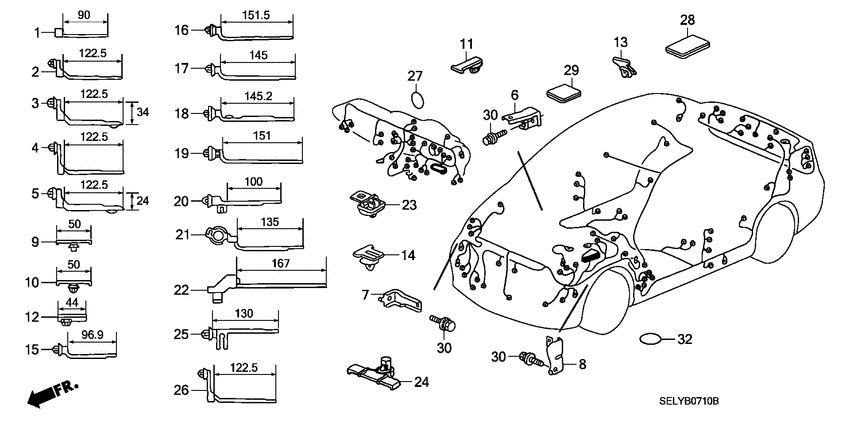 Harness band/bracket