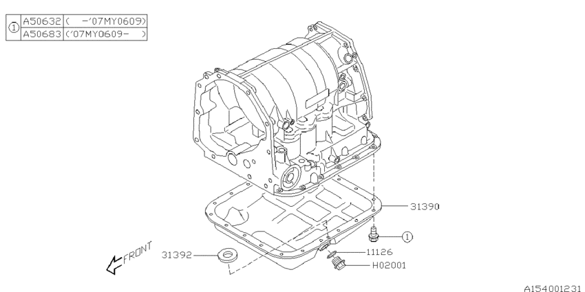 At, transmission case