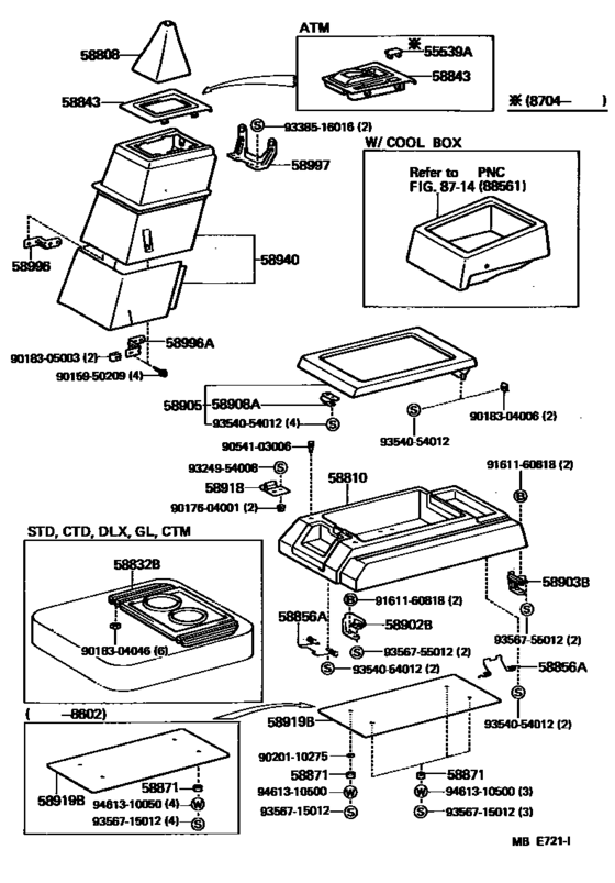 Console Box & Bracket