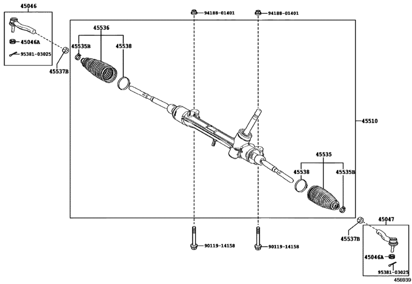 Front Steering Gear & Link