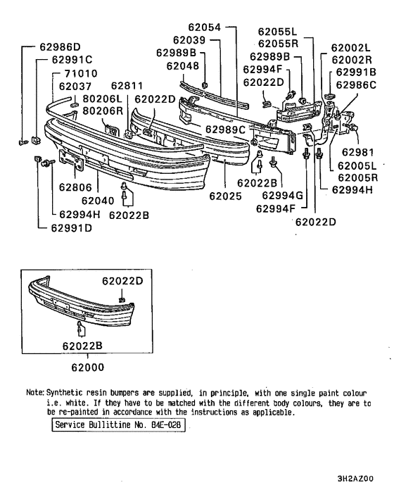 Front bumper & support