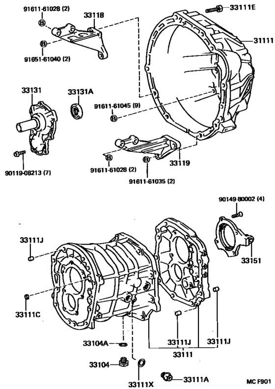 Clutch Housing & Transmission Case (Mtm)