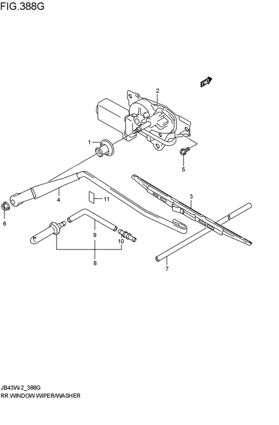 rear wind windshield wiper / washer