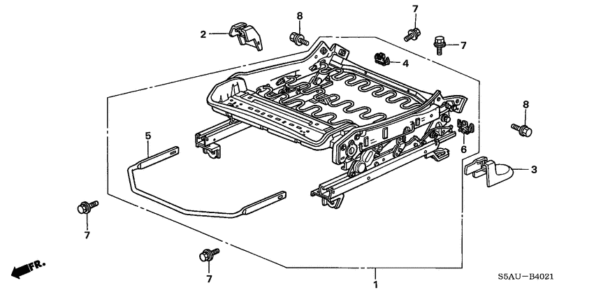 Front seat components