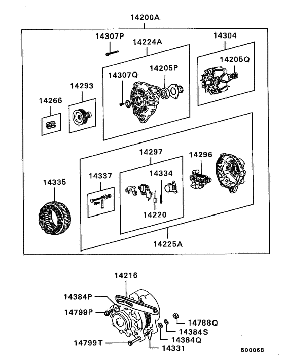 Alternator & vacuum pump